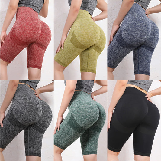 High Waist Yoga Shorts – Tummy Control, Butt Lift, Seamless Fit